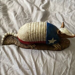 Patriotic Armadillo Figurine